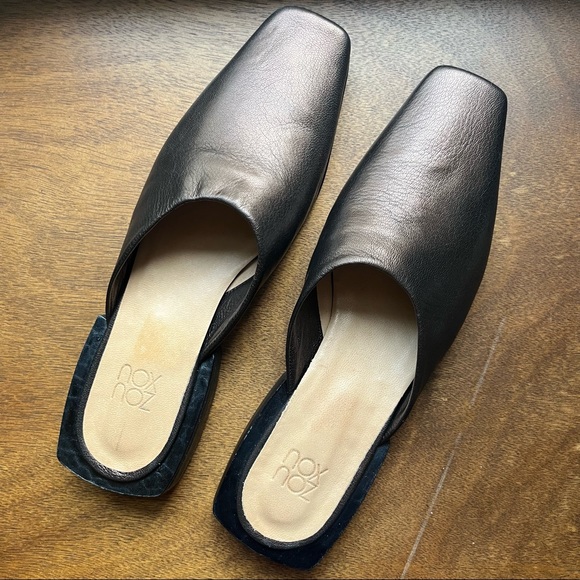 Zou Xou Shoes - ZOU XOU metallic copper leather alba mules 8